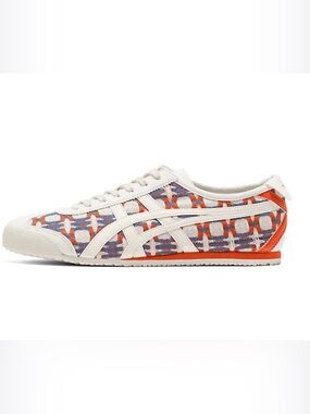 Onitsuka Tiger by Asics White Orange Blue Plaid-Pattern Doi Tung Mexico 66